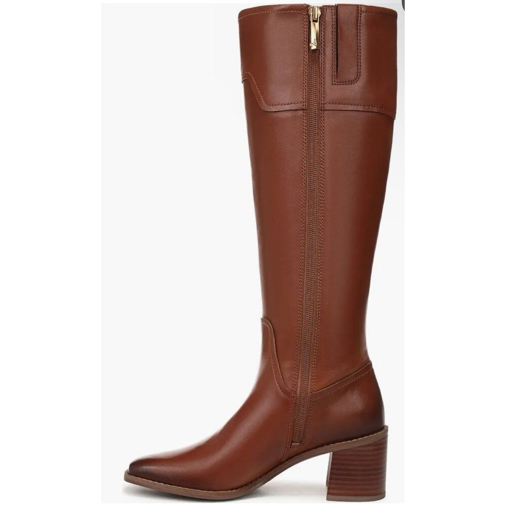 27 Edit Naturalizer Emmie Women's 12 Wide Calf Boots In Cider Spice Brown New - Picture 9 of 9